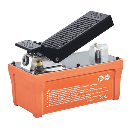 Air Hydraulic Pump, Foot Pedal, 10,000 PSI, 2m Hose