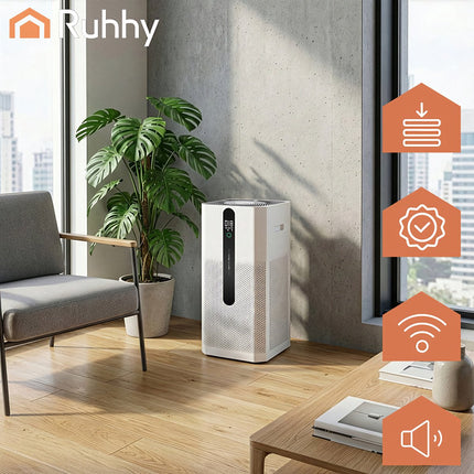 Luftreiniger mit HEPA H12, Ionisierung, WiFi-Steuerung