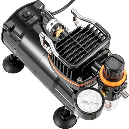 Airbrush Kit with Compressor, Dual-Action, 3 Nozzles
