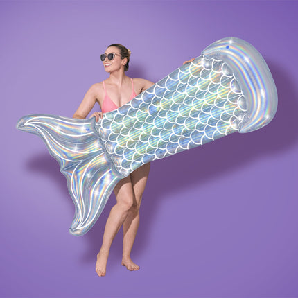 Air mattress 1.93m Rainbow iridescent