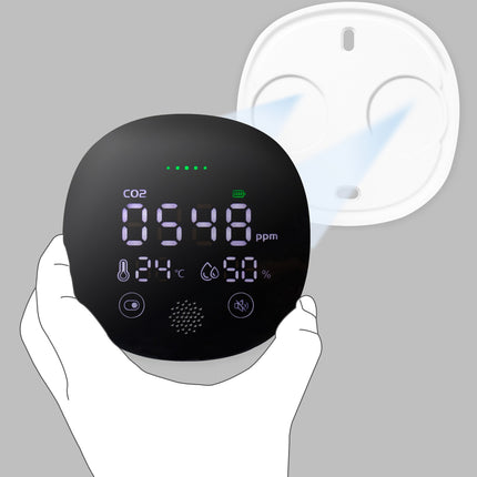 Moniteur de qualité de l'air Alarme de dioxyde de carbone