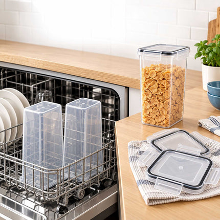 Airtight Food Storage Container Set with Click-Lock Lids, 10 Pieces, Tall