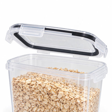 Airtight Food Storage Container Set with Click-Lock Lids, 12 Pieces, Low
