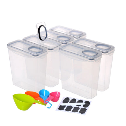 Airtight Food Storage Containers, 3.7L, 6-Pack