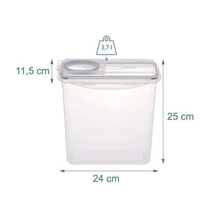 Airtight Food Storage Containers, 3.7L, 8-Pack