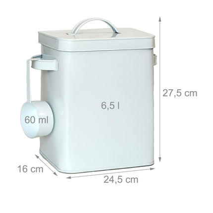 Airtight Metal Storage Tin with Scoop