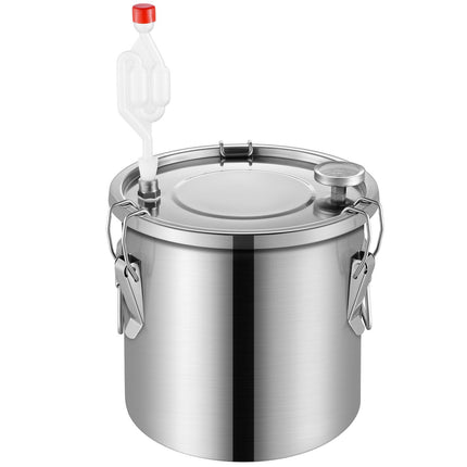 Alcohol Still Distiller Kit 3 gal, Stainless Steel, Dual Thermometer