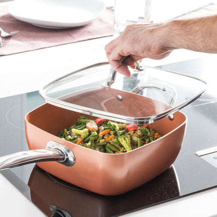 Allzweck-Kupferpfannen-Set 5 in 1 Coppans InnovaGoods 4-teilig