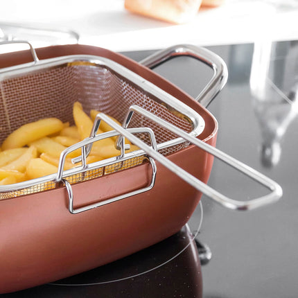 Allzweck-Kupferpfannen-Set 5 in 1 Coppans InnovaGoods 4-teilig