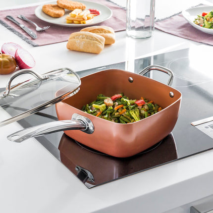 Allzweck-Kupferpfannen-Set 5 in 1 Coppans InnovaGoods 4-teilig