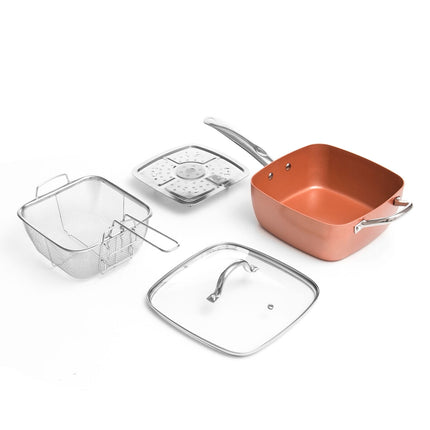 Allzweck-Kupferpfannen-Set 5 in 1 Coppans InnovaGoods 4-teilig