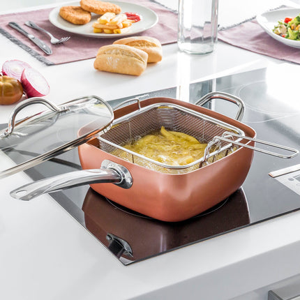 Allzweck-Kupferpfannen-Set 5 in 1 Coppans InnovaGoods 4-teilig