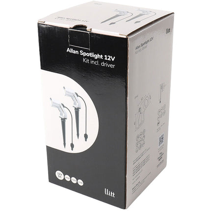 Allan Strahler-Set 2er-Pack inkl. Netzteil 12V 3000K 10lm IP67