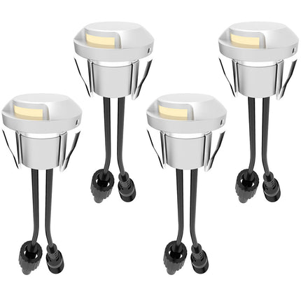 Kit de 4 lampes de marche Allan avec adaptateur secteur 12 V 3 000 K 5 lm IP67