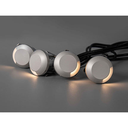 Kit de 4 lampes de marche Allan avec adaptateur secteur 12 V 3 000 K 5 lm IP67