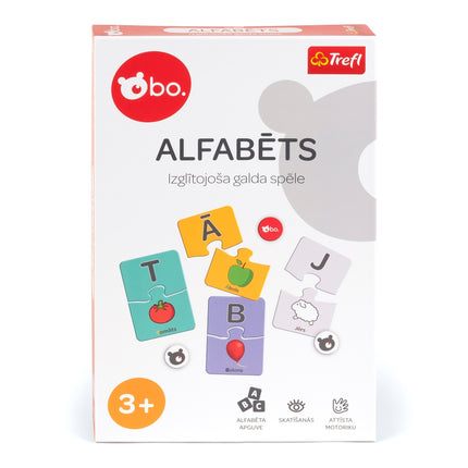 Alphabet-Lernspielbrett auf Lettisch