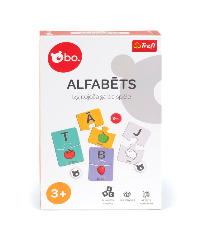 Alphabet-Lernspielbrett auf Lettisch