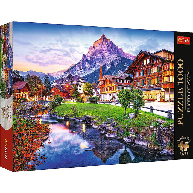 Alpen Dorf 1000-Teile Premium Plus Puzzle für Erwachsene
