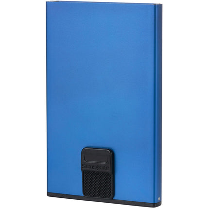 Portefeuille Alu Fit avec RFID Bleu