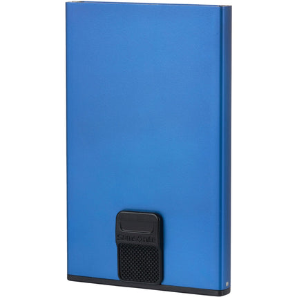 Portefeuille Alu Fit avec RFID Bleu