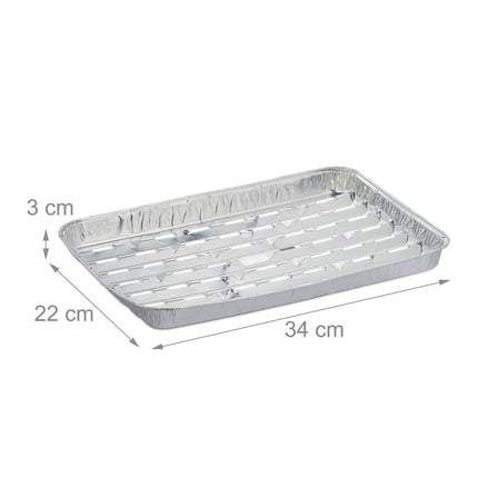 Aluminium-Grillschalen, 25er-Set