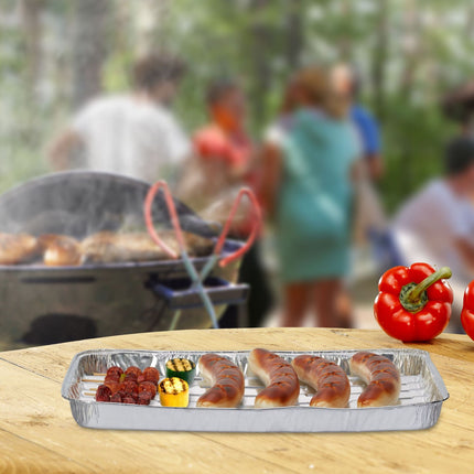 Aluminium-Grillschalen, 25er-Set