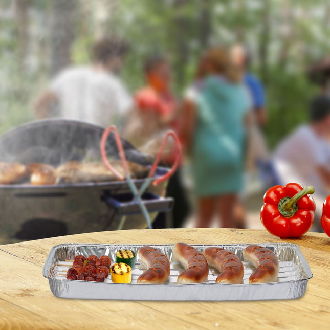 Aluminium-Grillschalen, 25er-Set