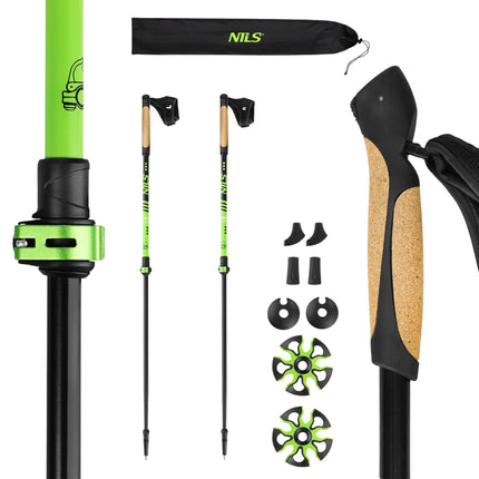 Hliníkové hole na nordic walking, nastavitelná délka