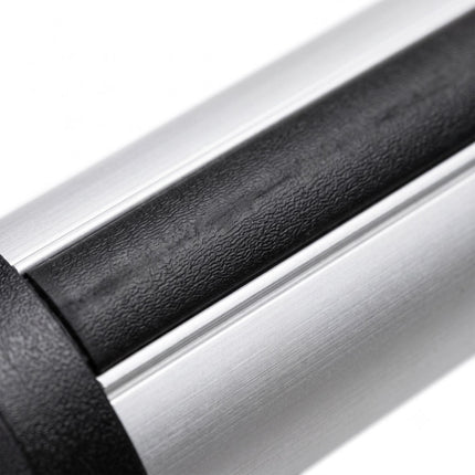 Aluminium Roof Bars for Closed Rails, Silver, 124 cm