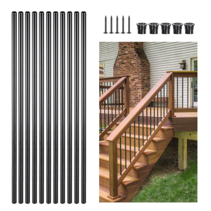 Aluminum Stair Balusters 101 Pack, 36 Inch, Matte Black