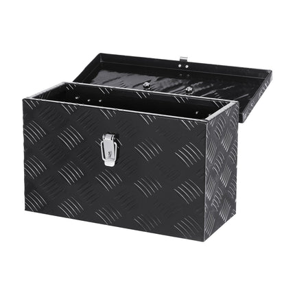 Aluminum Truck Bed Tool Box, 16 x 7.5 x 10 in, Black