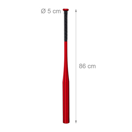 Batte de baseball en aluminium, rouge
