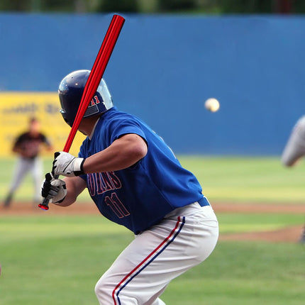 Batte de baseball en aluminium, rouge