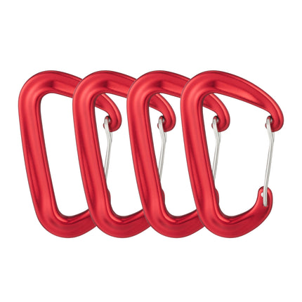 Aluminum carabiner, set of 4