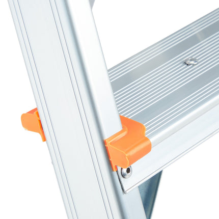 Aluminum double-sided stepladder