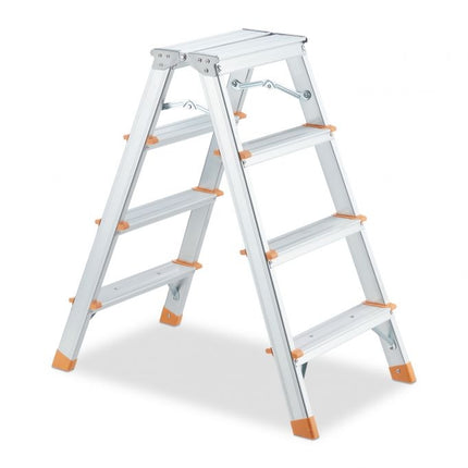 Aluminum double-sided stepladder