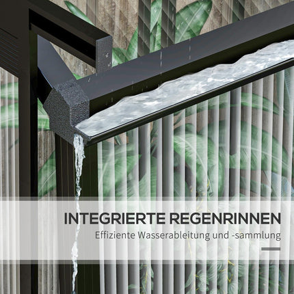 Aluminium-Gewächshaus mit Fenster und Schiebetür, 2,51 m²
