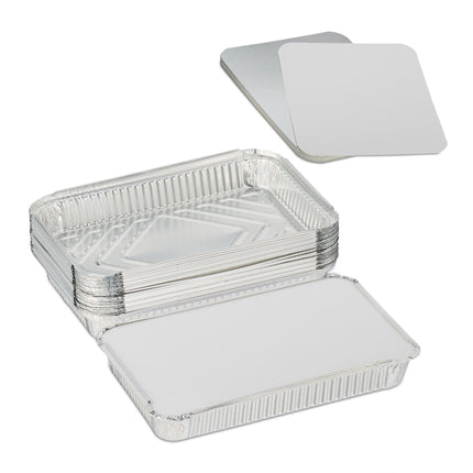 Aluminum molds with lids 25-pack