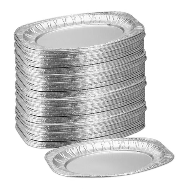 Aluminium-Servierplatten, 100er-Set
