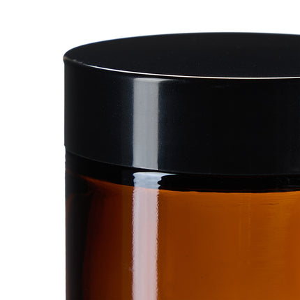 Braunglas Cremetiegel, 60 ml, UV-Schutz, auslaufsicher