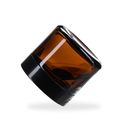 Braunglas Cremetiegel, 60 ml, UV-Schutz, auslaufsicher