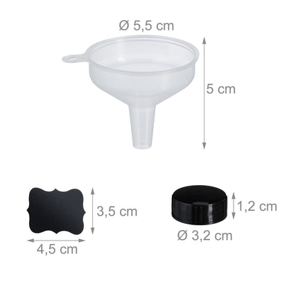 Bernsteinfarbene Sprühflaschen aus Glas, 4er-Set – UV-Schutz