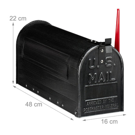 Amerikanischer Briefkasten schwarz