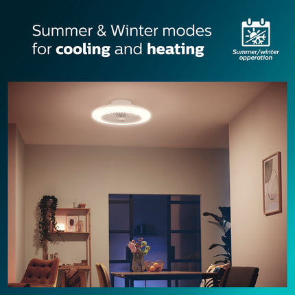 Amigo stropní ventilátor s LED osvětlením teplá/studená bílá 4000 lm