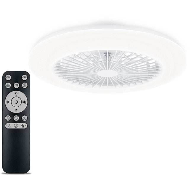 Amigo Deckenventilator mit LED-Beleuchtung Warm-/Kaltweiß 6000 lm