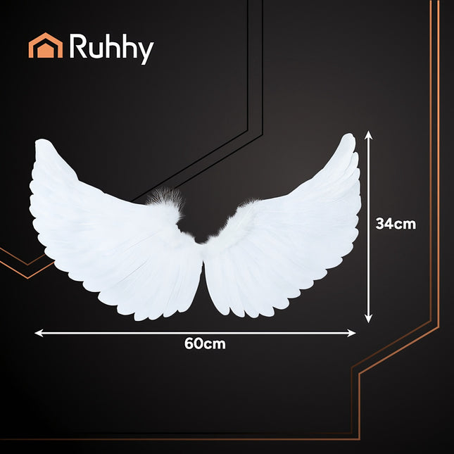 Angel Wings Costume Set with Halo and Wand