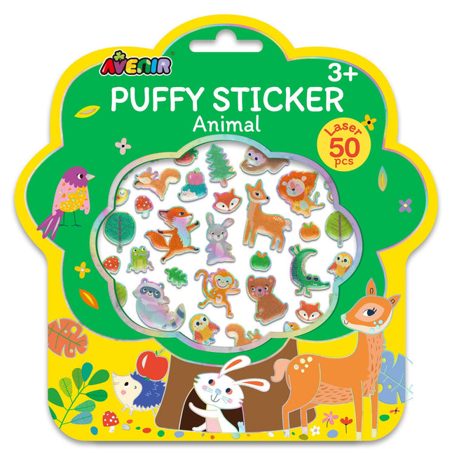 Tier-Puffy-Sticker, verschiedene Designs, Spaß für Kinder