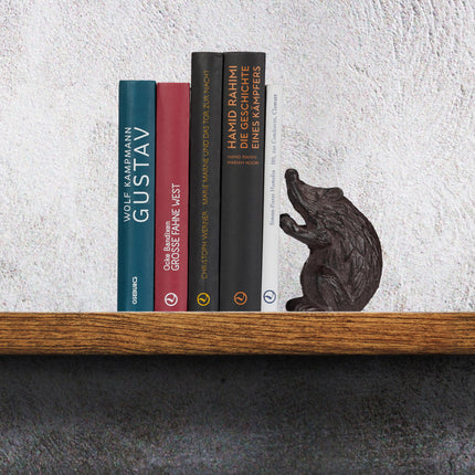 Tierisches Buchstützenpaar