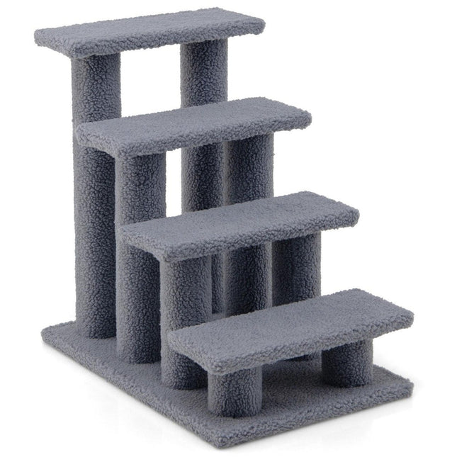 Animal stairs climbing tree cat stairs for cats up to 25 kg 61 x 41 x 60 cm gray