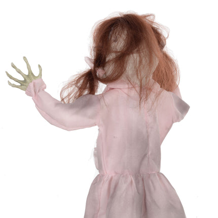 Animierte Halloween-Puppe, Sound- und Berührungsaktiviert, 76 cm